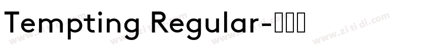 Tempting Regular字体转换